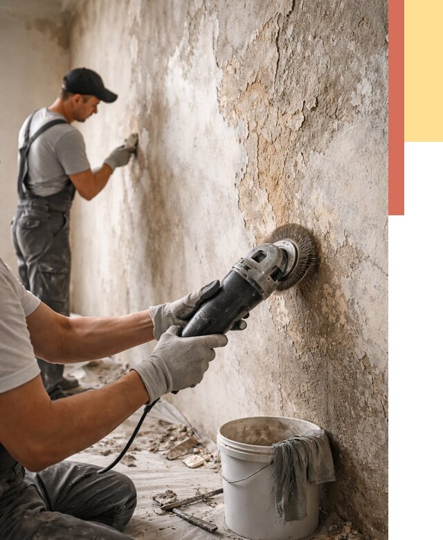 Снятие и удаление краски со стен в Кургане от 2165 руб. — ОТДЕЛОЧНИК-Крг