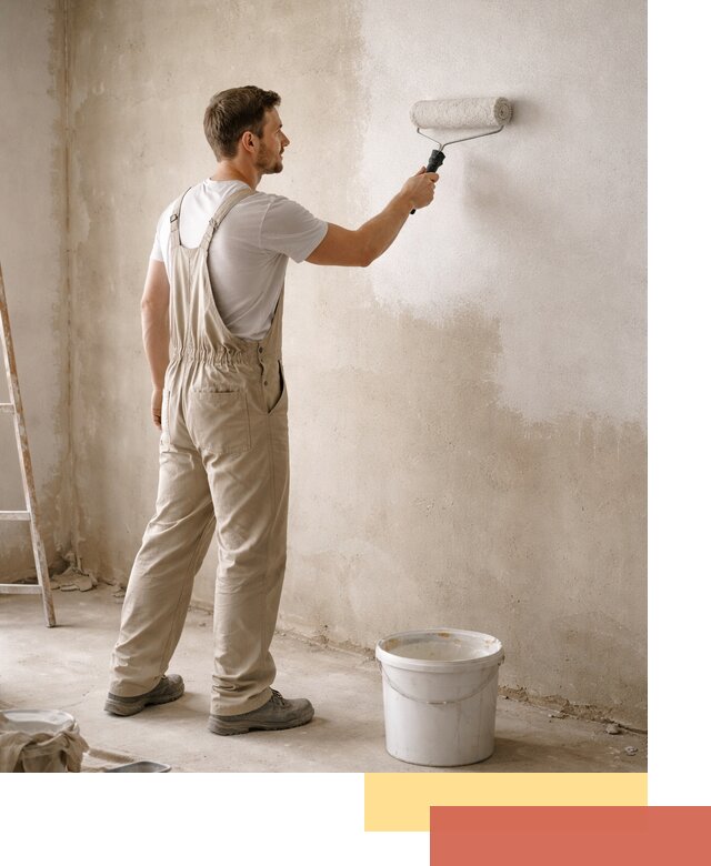Грунтовка стен под отделку в Кургане профессиональным раствором