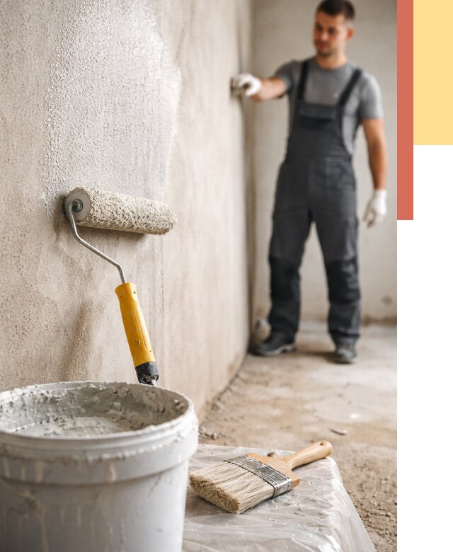 Нанесение бетоноконтакта на стены в Кургане от 4330 руб. быстро и недорого | ОТДЕЛОЧНИК-Крг