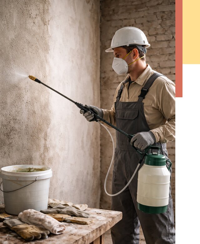 Антисептическая обработка стен в Кургане от 1237 руб. — быстро и недорого | ОТДЕЛОЧНИК-Крг