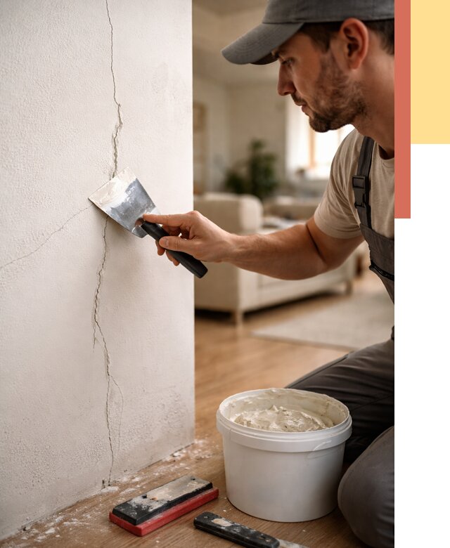 Заделка трещин и сколов в Кургане от 2526 руб. — быстро и недорого | ОТДЕЛОЧНИК-Крг