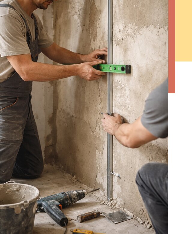 Установка штукатурных маяков в Кургане от 7216 руб. — быстро и недорого | ОТДЕЛОЧНИК-Крг