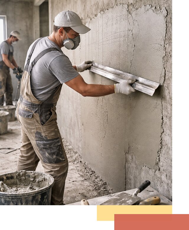 Штукатурка бетонных стен в Кургане качественно и долговечно