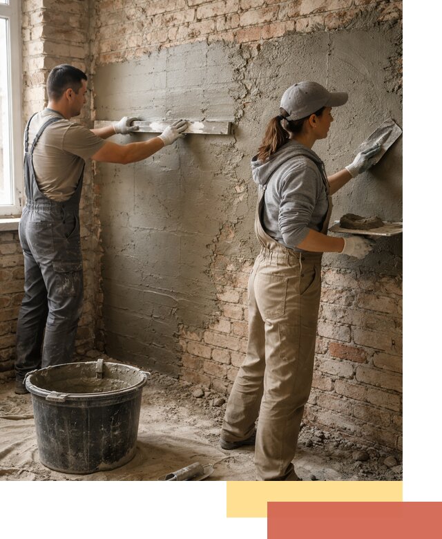 Штукатурка кирпичных стен в Кургане — качественно и надежно