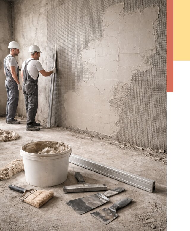 Штукатурка стен по сетке в Кургане от 5670 руб./м2 — быстро и недорого | ОТДЕЛОЧНИК-Крг