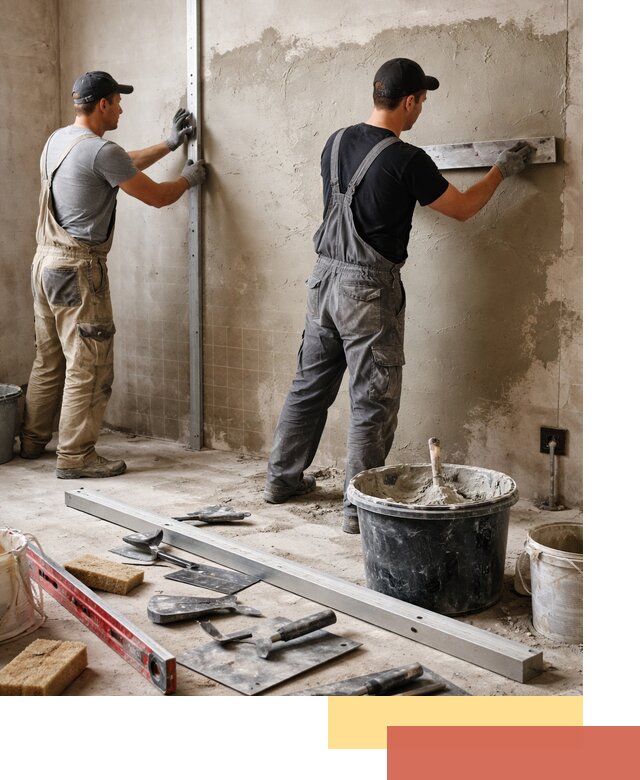 Профессиональная штукатурка стен под плитку в Кургане