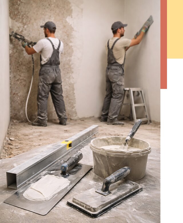 Штукатурка стен под обои в Кургане от 4639 руб./м2 — выравнивание под обои | ОТДЕЛОЧНИК-Крг