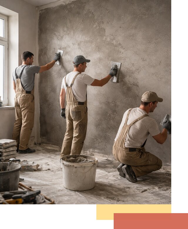 Декоративная штукатурка под бетон в Кургане для стен и потолков