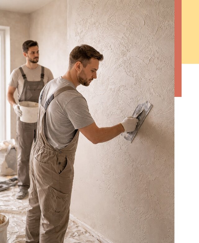 Фактурная штукатурка стен в Кургане от 4330 руб./м² — заказать под ключ | ОТДЕЛОЧНИК-Крг