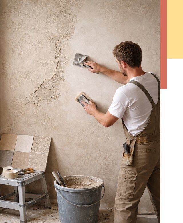 Ремонт декоративной штукатурки в Кургане от 4639 руб. под ключ | ОТДЕЛОЧНИК-Крг