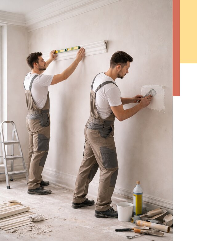 Монтаж лепнины на стены в Кургане от 4639 руб. — недорого, быстро | ОТДЕЛОЧНИК-Крг