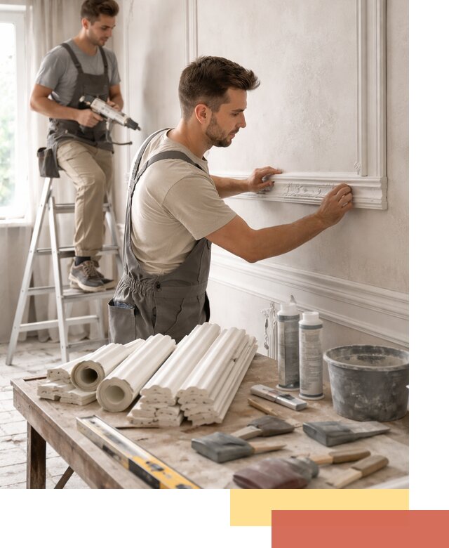 Монтаж лепнины на стены в Кургане профессионально и качественно