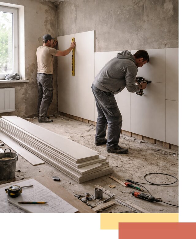 Монтаж ПВХ панелей на стены в Кургане качественно и быстро