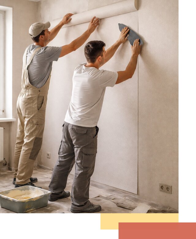 Поклейка виниловых обоев в Кургане профессионально и качественно