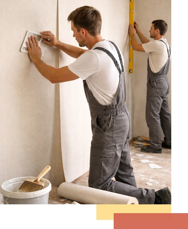 Поклейка бумажных обоев в Кургане качественно и недорого