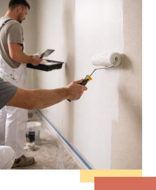 Покраска стен акриловой краской профессионально в Кургане