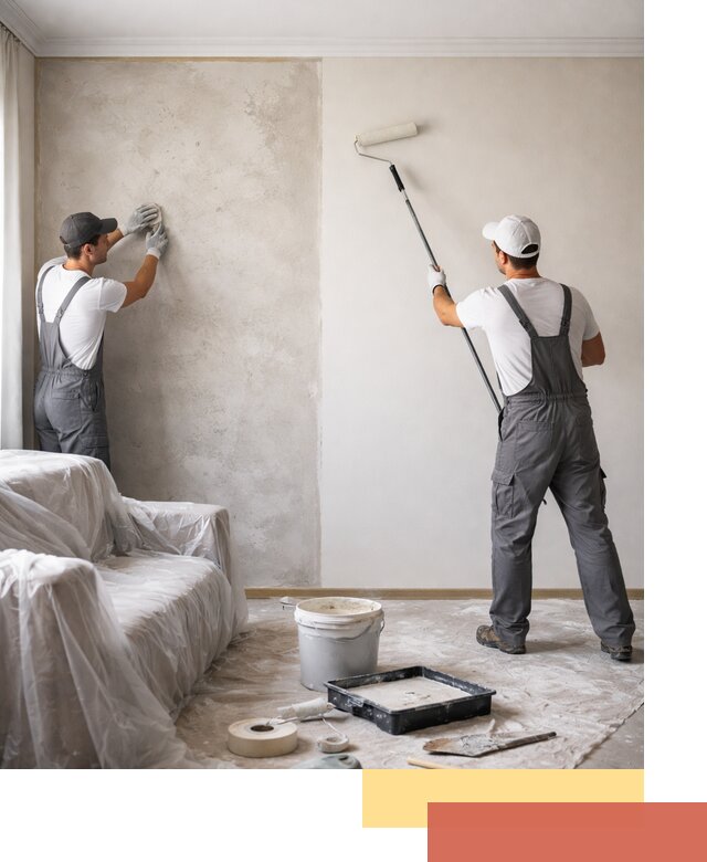 Покраска стен антивандальной краской в Кургане