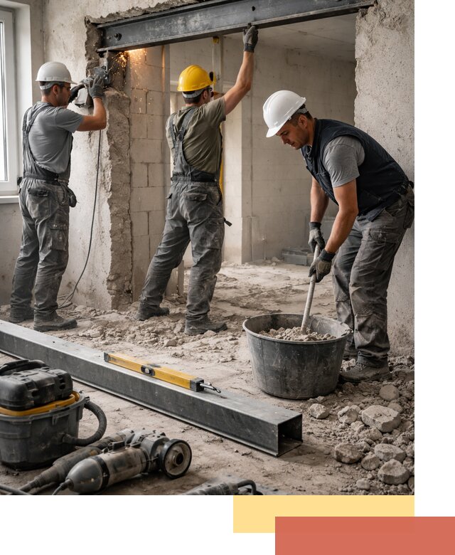 Создание проемов в стенах и несущих конструкциях в Кургане