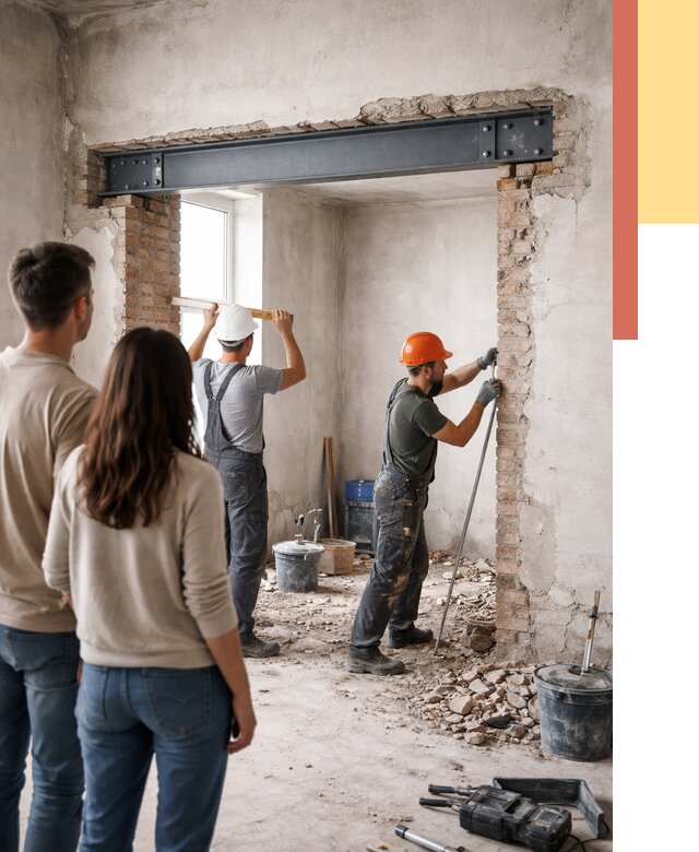 Усиление проема в стене в Кургане от 9794 руб. — усиление дверного проема металлоконструкцией | ОТДЕЛОЧНИК-Крг