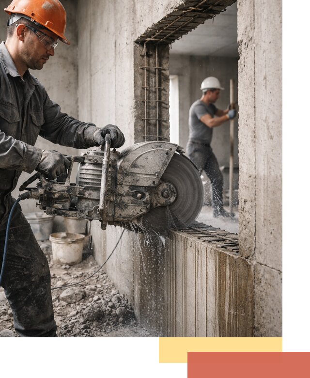 Алмазная резка проемов в Кургане быстро и точно