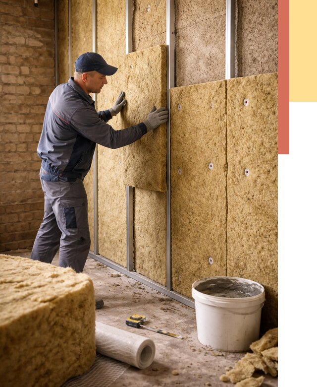 Утепление стен минватой в Кургане от 1392 руб./м2 — недорого и быстро | ОТДЕЛОЧНИК-Крг