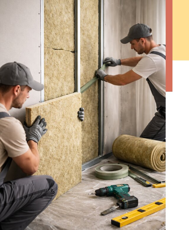 Шумоизоляция стен в Кургане под ключ от 1907 руб. | ОТДЕЛОЧНИК-Крг