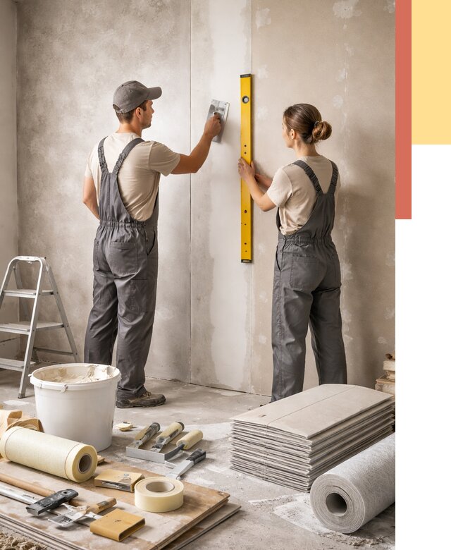 Отделка стен в Кургане от 1546 руб/м² — недорого, быстро, под ключ | ОТДЕЛОЧНИК-Крг