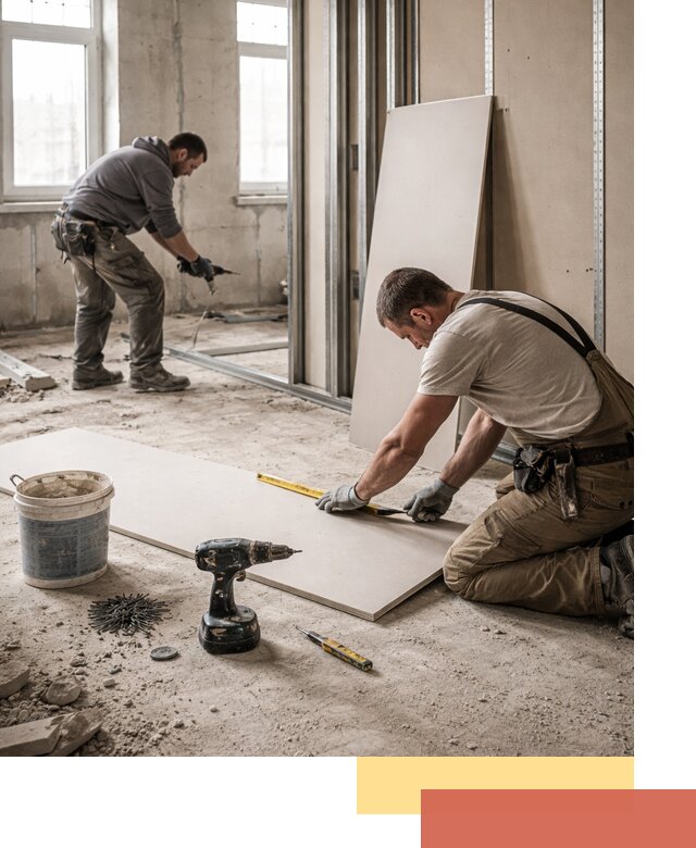 Кладка перегородок из ПГП под ключ в Кургане