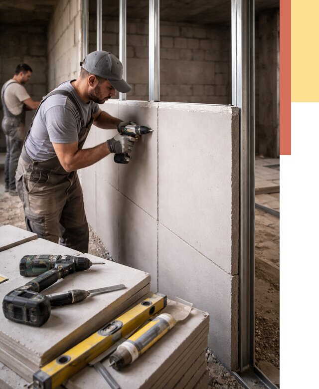 Кладка влагостойких перегородок ПГП в Кургане от 1237 руб. под ключ | ОТДЕЛОЧНИК-Крг