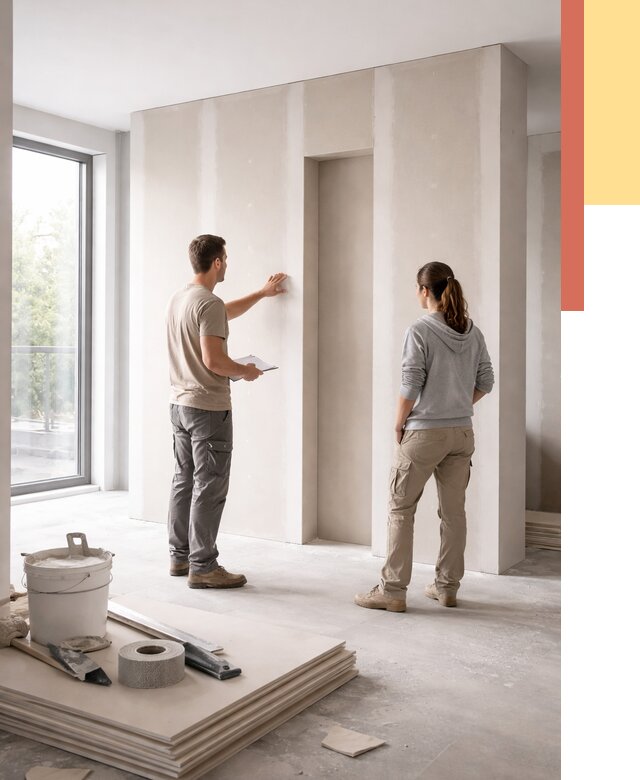 Зонирующая перегородка из гипсокартона в Кургане от 2887 руб. под ключ | ОТДЕЛОЧНИК-Крг