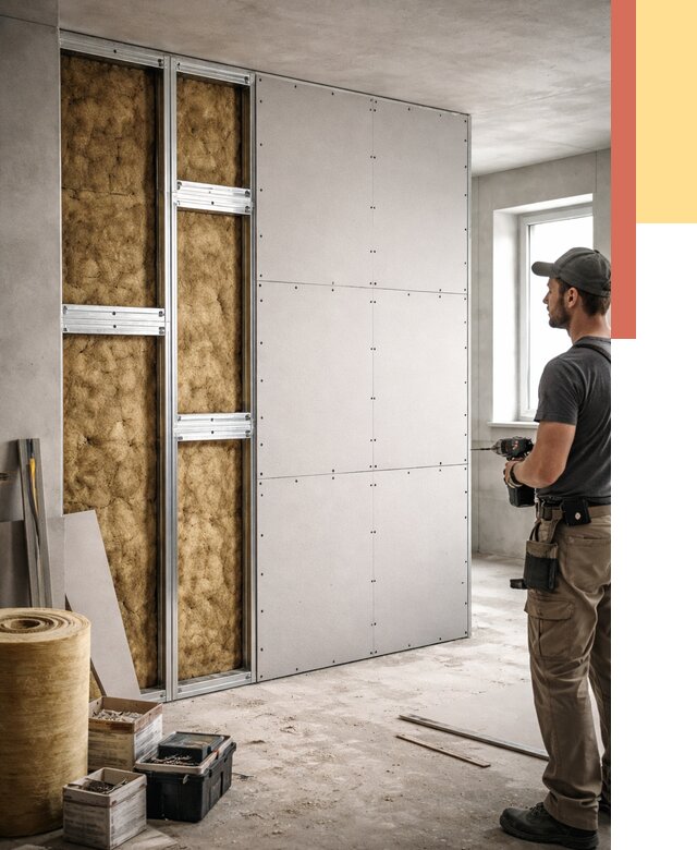 Усиленная перегородка под навеску в Кургане от 13196 руб. — монтаж под ключ | ОТДЕЛОЧНИК-Крг