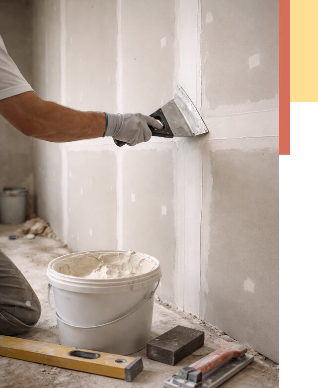 Шпаклевка перегородок из гипсокартона в Кургане от 2577 руб. — услуги ОТДЕЛОЧНИК-Крг