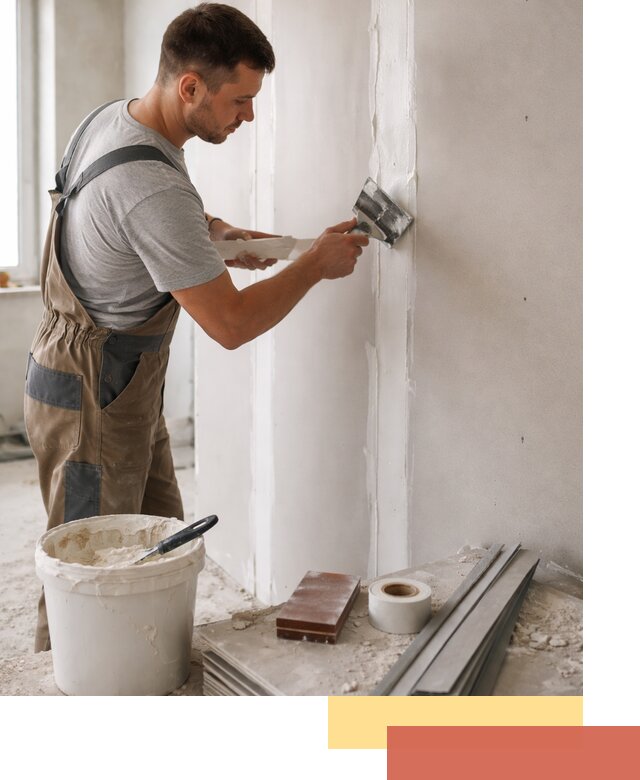 Шпаклевка перегородок из гипсокартона в Кургане качественно и быстро