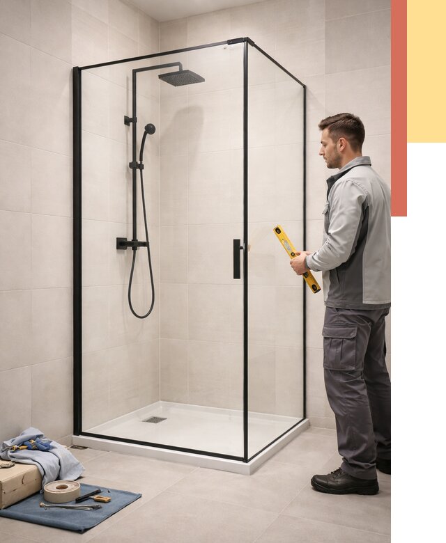 Стеклянные перегородки для душа в Кургане от 12886 руб. | Монтаж под ключ — ОТДЕЛОЧНИК-Крг