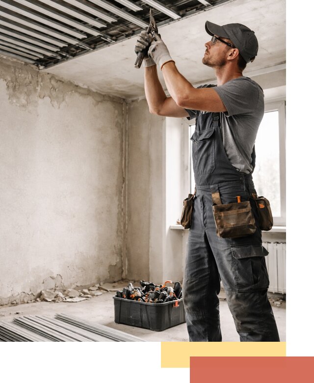 Демонтаж реечного потолка в Кургане быстро и аккуратно