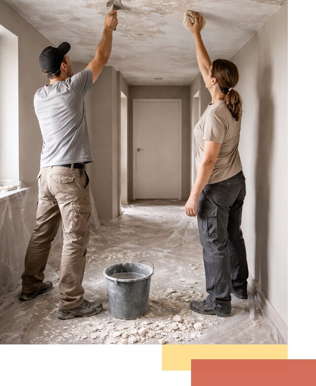 Удаление побелки с потолка в Кургане — быстро и аккуратно