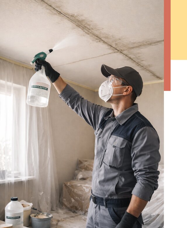 Антисептическая обработка потолка в Кургане от 2577 руб. | ОТДЕЛОЧНИК-Крг