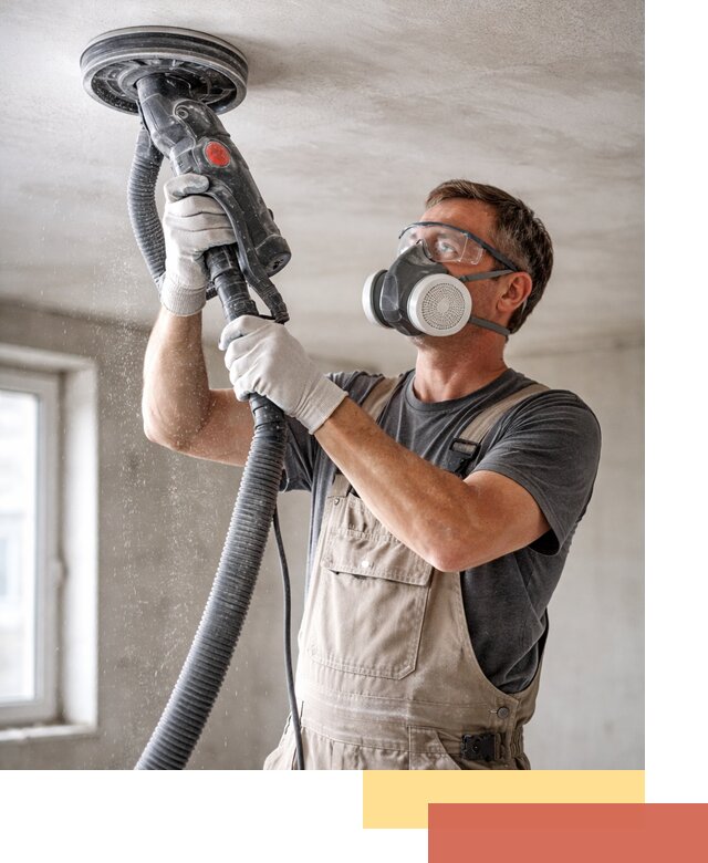 Шлифовка потолка в Кургане — качественная подготовка под отделку