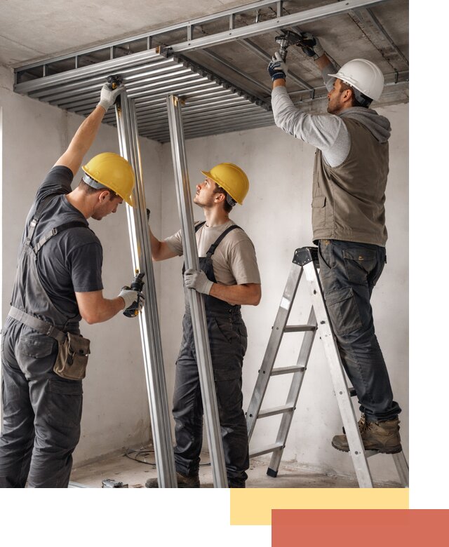 Монтаж реечного потолка под ключ в Кургане