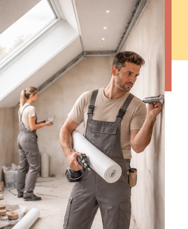 Монтаж натяжного потолка на мансарде в Кургане от 3608 руб. | ОТДЕЛОЧНИК-Крг