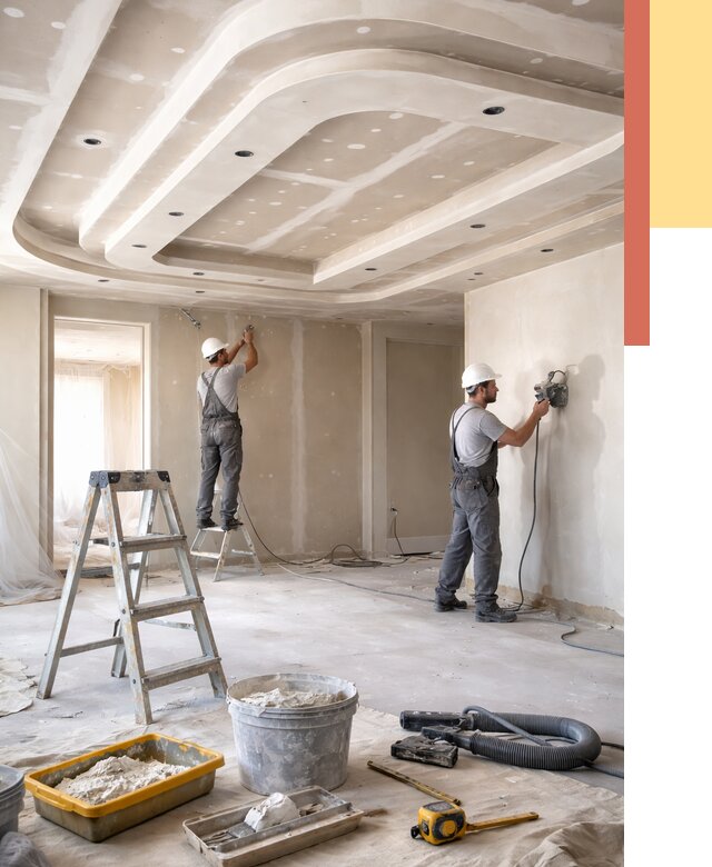 Многоуровневый потолок из гипсокартона в Кургане от 773 руб. под ключ | ОТДЕЛОЧНИК-Крг