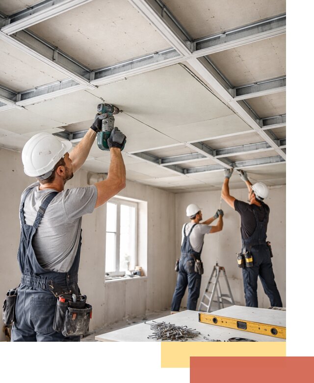 Кессонный потолок из гипсокартона под ключ в Кургане