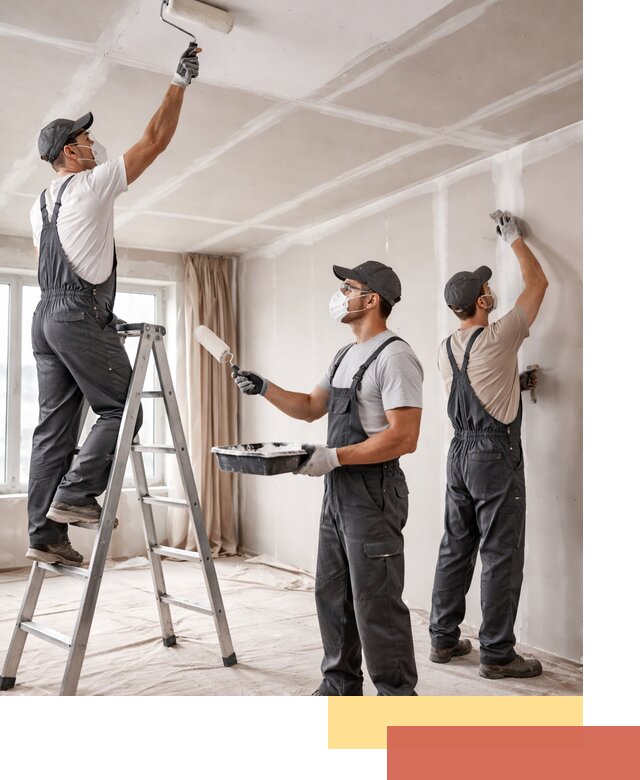 Покраска потолка из гипсокартона в Кургане качественно и недорого