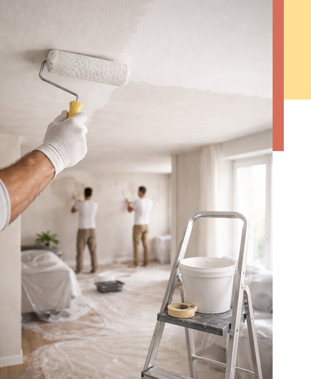 Покраска потолка акриловой краской в Кургане от 2577 руб. | ОТДЕЛОЧНИК-Крг