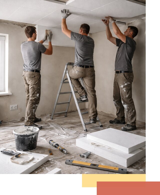 Утепление потолка пенопластом в Кургане быстро и качественно