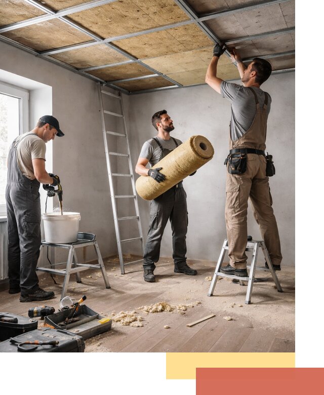 Шумоизоляция потолка в Кургане: профессиональный монтаж и отделка