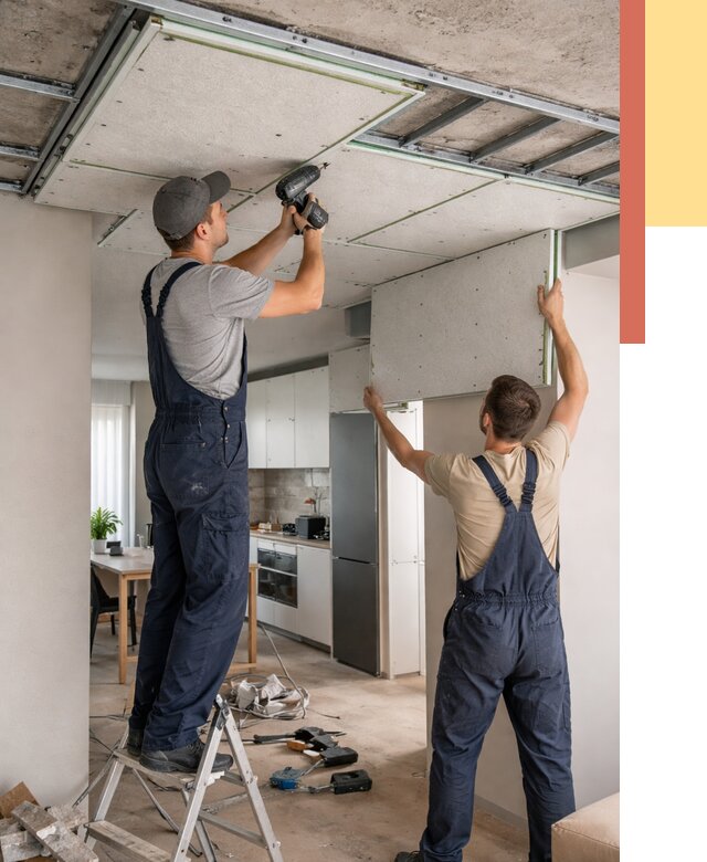 Шумоизоляция потолка панелями зипс в Кургане от 1907 руб. под ключ | ОТДЕЛОЧНИК-Крг